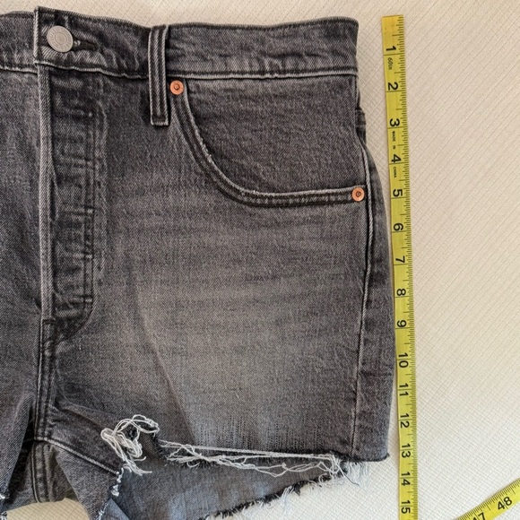 Levi's Light Button Fly 501 Denim Cutoff Shorts - Picture 8 of 8